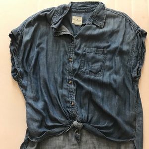 Ae denim button up